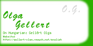 olga gellert business card