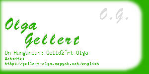 olga gellert business card